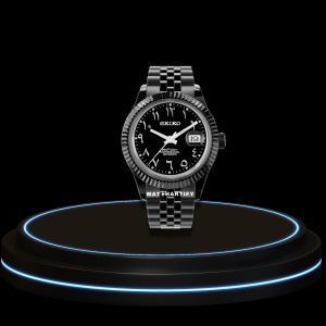 3 4b1407d8 0fdb 4610 88e0 fb822d7db19a SEIKO Mod Datejust Collection Midnight Black Dial NH35 Automatic Movement Dark Stainless Steel Strap