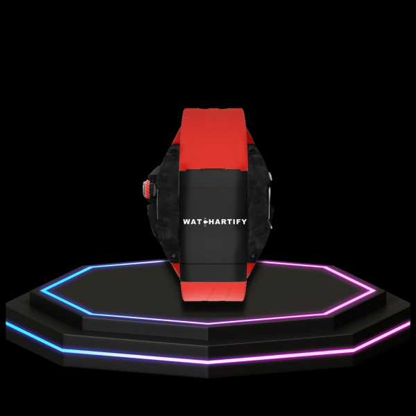 3 4f0175be 9824 4382 841b 6068a696ac67 Apple Watch Ultra Case 49MM - TITAN Pro Series Luxury Dark Titan | Scarlet Red Rubber