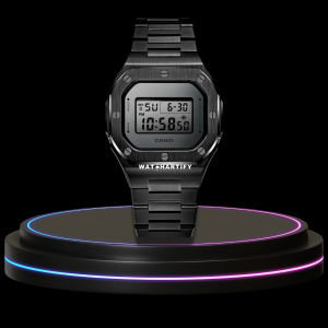 3 690b01e6 46d6 4155 824a 418637b7f5c0 G-SHOCK Casio GA2100 | CUBELISH Midnight Black Series Dark Mod | Dark Stainless Steel Strap