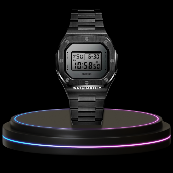 3 690b01e6 46d6 4155 824a 418637b7f5c0 G-SHOCK Casio GA2100 | CUBELISH Midnight Black Series Dark Mod | Dark Stainless Steel Strap
