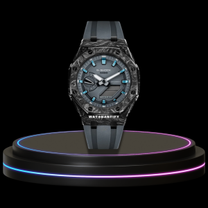 3 71b77f89 32ad 43d8 a983 c6f059a8e2a9 G-SHOCK Casio GA2100 | CARBON FIBER Series Carbon Fiber Mod Blue Dial Snow Blue | Grey Rubber