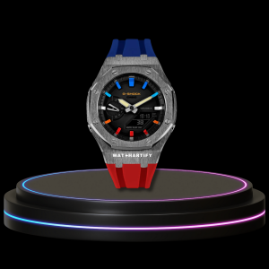 3 d139129f 81fb 4ecc a4f2 8774331cb6b2 G-SHOCK Casio GA2100 | Black Silver Series Midnight Black Dial Rainbow Marker | Sunset Orange Rubber