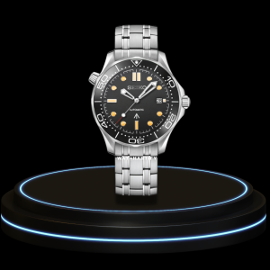 3 d817b2b4 2302 4e31 a769 faf56d92b935 SEIKO Mod Speedmaster Collection Midnight Black Points Dial NH35 Movement Silver Stainless Steel Strap
