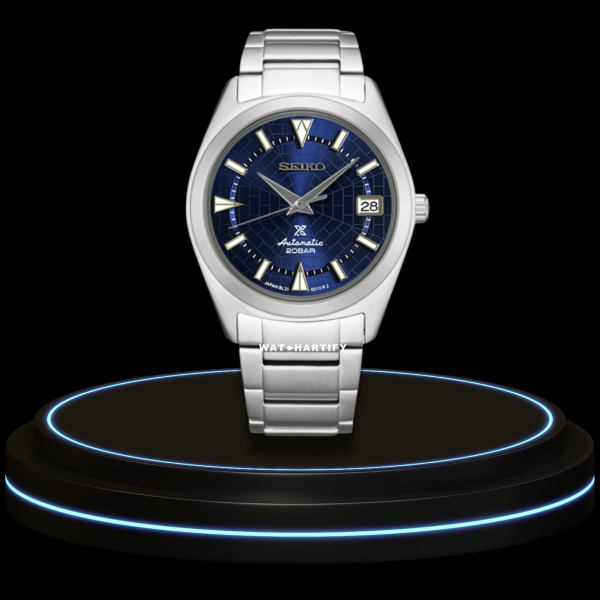 3 eda7137e 346f 4cfc 8f00 5b15a9437d57 SEIKO Mod Prospex Alpinist Collection Navy Blue Dial NH35 Movement Silver Stainless Steel Strap