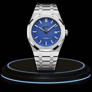 40 2738ad6b e54d 4041 93c2 b93efcfdb7c2 SEIKO Mod Royal Oak Collection Deep Blue Circle Dial NH35 Movement Silver Stainless Steel Strap