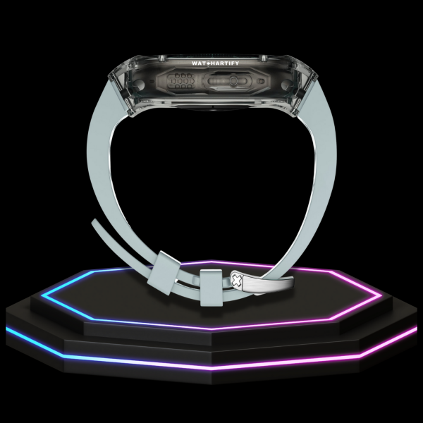 40 d124f88b cd91 42b7 8f6f 9fdf1ae41d72 Apple Watch Ultra Case 49MM - ICE Pro Series Dark Crystal | Fluorescent Cube Gray Rubber