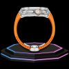 40 fba85bfe 81bb 49ce b9c2 c29a1ff551aa Apple Watch Ultra Case 49MM - CRYSTAL Pro Silver Series Luminary | Sunset Orange Rubber