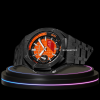 G-SHOCK Casio GA2100 | OFFSHORE Series Carbon Fiber Mod Sunset Dark Dial |Midnight Black Stainless Steel Strap