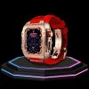 44 710183e8 282c 4d43 a4ca 3a64b2425f04 1 Apple Watch Case 45MM - TITAN Series Royal Rose Gold Titanium | Red Rubber