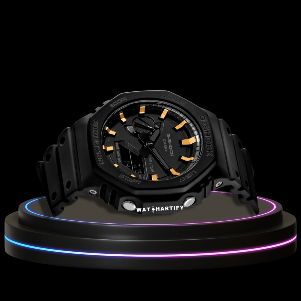 44 fc413d5c 0132 451e a3f7 b22e99db8cf4 G-SHOCK Casio GA2100 | CASIO OAK Series Rainbow Midnight Black Rose Gold Dial | Dark Rubber