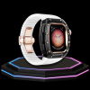 45 1 Apple Watch Case 45MM - CRYSTAL ROSE Series Obsidian | Snow White Rubber