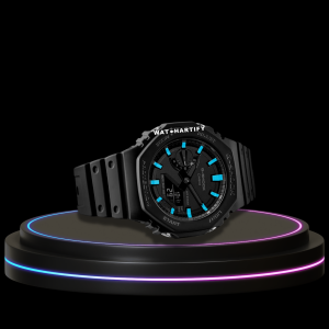 45 450b9133 f40b 4a8d 8247 ece1f852b50b G-SHOCK Casio GA2100 | CASIO OAK Series Rainbow Midnight Black Sea Blue Dial | Dark Rubber