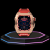 45 b05118c3 8ec9 450f 825f 02d48d16e783 1 Apple Watch Case 45MM - TITAN Series Royal Rose Gold Titanium | Red Rubber
