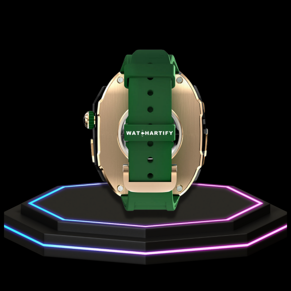46 cacffd7d 3be4 432b 8b88 91c3ef40e0cd Apple Watch Ultra Case 49MM - Pro Series Captain Golden | Forest Green Rubber