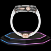 Apple Watch Ultra Case 49MM - CRYSTAL Pro Rose Gold Series Obsidian | Crystal Frost Rubber