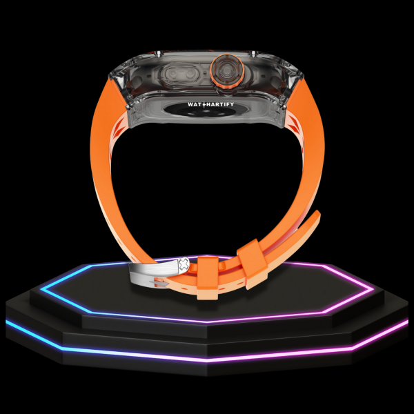 46 ff045cd7 aca1 4817 9f07 4689907fc5bb Apple Watch Ultra Case 49MM - ICE Pro Series Dark Crystal | Fluorescent Sunset Rubber