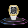 47 53df6962 caea 41e8 93bb f00013f151be Apple Watch Case 45MM - CONCEPT GOLD Series Champagne | Snow White Rubber