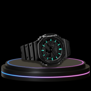 47 a14bd4ce b7b2 43f4 85c4 811aeb7d4e6a G-SHOCK Casio GA2100 | CASIO OAK Series Rainbow Midnight Black Tiffany Dial | Dark Rubber
