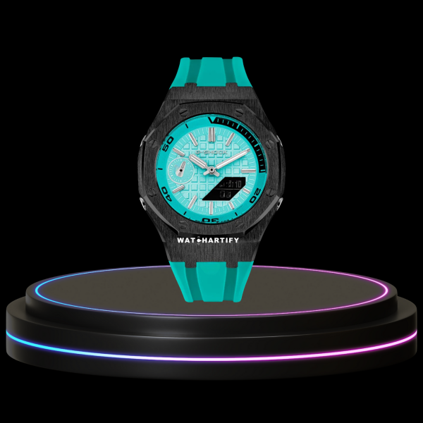 47 fa357abd 871d 4363 868b a08ead8a5d74 G-SHOCK Casio GA2100 | Offshore Black Series Tiffany Blue Dial | Tiffany Blue Rubber