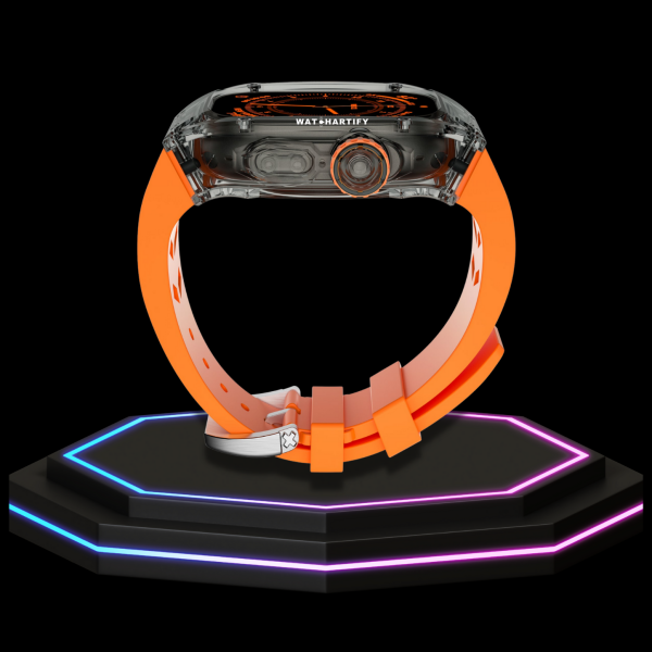 48 3104a1df 0675 4d9e 8dab a6ec4fcb32e1 Apple Watch Ultra Case 49MM - ICE Pro Series Dark Crystal | Fluorescent Sunset Rubber