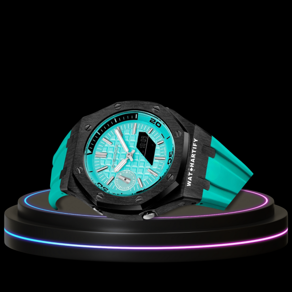 48 9bcb03fb eb79 4657 9291 771902e951ea G-SHOCK Casio GA2100 | Offshore Black Series Tiffany Blue Dial | Tiffany Blue Rubber