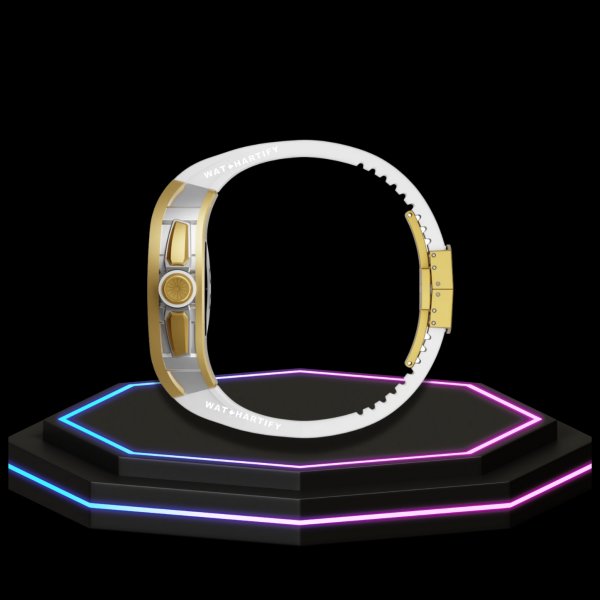 49 b4feb25b ca7c 4663 9397 2a0ef96749d4 Apple Watch Case 45MM - CONCEPT GOLD Series Champagne | Snow White Rubber