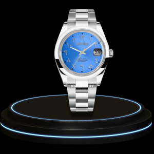 4 59cd8214 430c 42cc b67b 76f07d8c0bd5 SEIKO Mod Oyster Collection Light Blue Points Dial NH35 Movement Silver Stainless Steel Strap