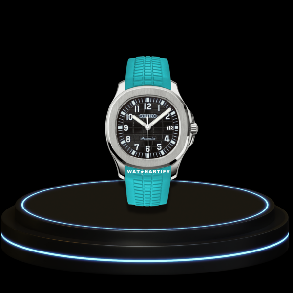 4 65f9e688 fb28 48b2 a59e 0967f0b369f1 SEIKO Aquanaut Mod Collection Midnight Black Dial NH35 Movement Tiffany Blue Strap