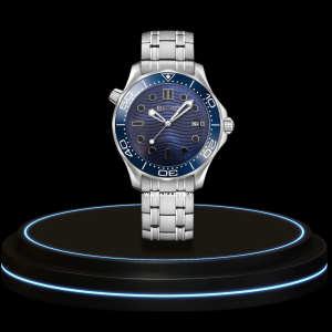 4 7c90c579 c9be 4574 a7b7 ff3cc4bb9a0b SEIKO Mod Speedmaster Collection Sea Blue Dial NH35 Movement Silver Stainless Steel Strap