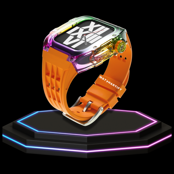4 a647712f 3ec4 4b33 8c67 8ad84e78e826 Apple Watch Case 45MM - Rainbow Series | Sunset Orange Rubber