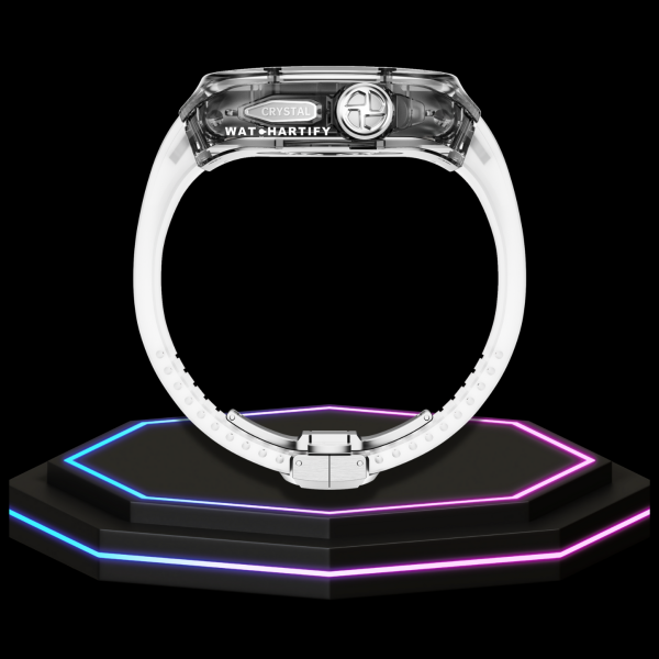 4 a65db968 0852 49d8 ac15 3a24f17d0f22 Apple Watch Ultra Case 49MM - CRYSTAL Pro Silver Series Eclipse | Crystal Frost Rubber