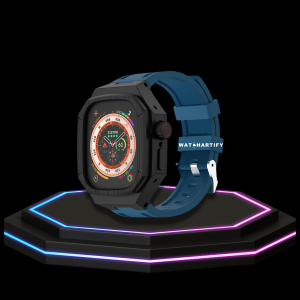 4 ae8ee551 4506 44ff ae86 ad93c2468c23 Apple Watch Ultra Case 49MM - Royal Pro Series Dark| Deep Sea Blue Rubber