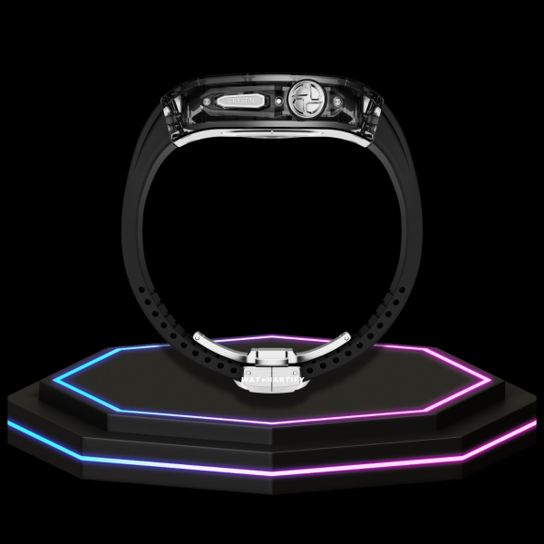 4 d06eb4f1 c3fd 4875 91e5 05ba9aabb57d Apple Watch Case 44MM - CRYSTAL Silver Series Eclipse | Midnight Rubber