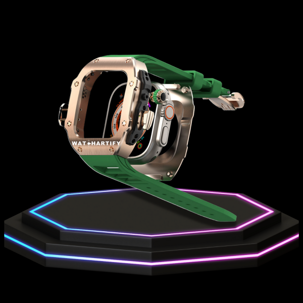 50 13b7bbad 8161 4762 ada2 f0dad341cfe7 Apple Watch Ultra Case 49MM - Pro Series Captain Golden | Forest Green Rubber