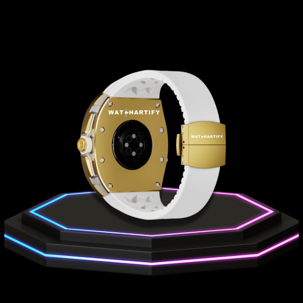 50 622416b9 221d 4db1 b077 c0b8c8d5ab7a Apple Watch Case 45MM - CONCEPT GOLD Series Champagne | Snow White Rubber