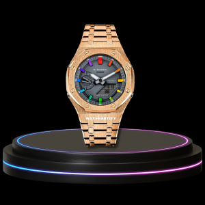 51 ce56e4d6 bf13 4e0c 8f17 8267752d5ffa G-SHOCK Casio GA2100 | Rose Gold Series Grey Dial Rainbow Marker | Rose Gold Stainless Steel Strap