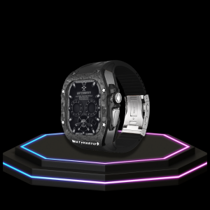 51 ef3c1c29 70aa 4b3a 9e8e 706cd0d28a46 Apple Watch Ultra Case 49MM - TITAN Pro Series Luxury OYAMA Titan | Midnight Black Rubber