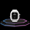 52 4cd31cf4 b44e 47eb bc6c 5962381792d4 Apple Watch Ultra Case 49MM - TITAN Pro Series Silver Titan | Snow White Rubber