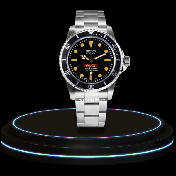 52 cd4f3867 be85 4d1b b49a 8db68cb1c572 SEIKO Mod Submariner Collection Midnight Black Deep Yellow Dial Dark Bezel NH35 Movement Silver Stainless Steel Strap