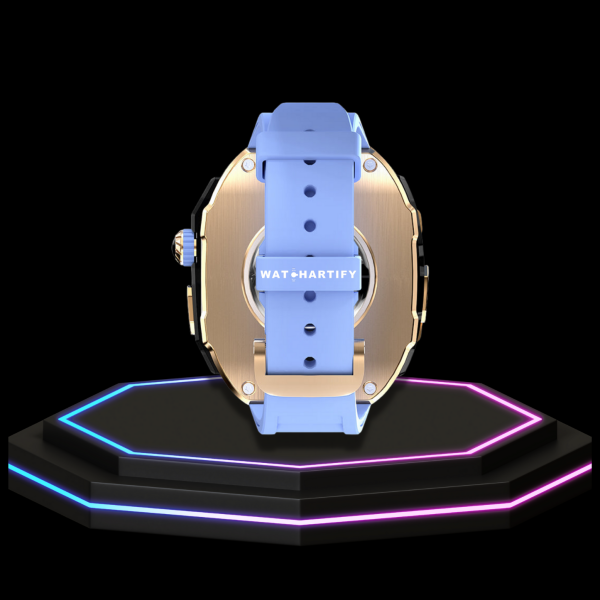 53 a0c2f40c c141 4e54 9f5f ccfa04458f13 Apple Watch Ultra Case 49MM - Pro Series Captain Golden | Macaron Blue Rubber