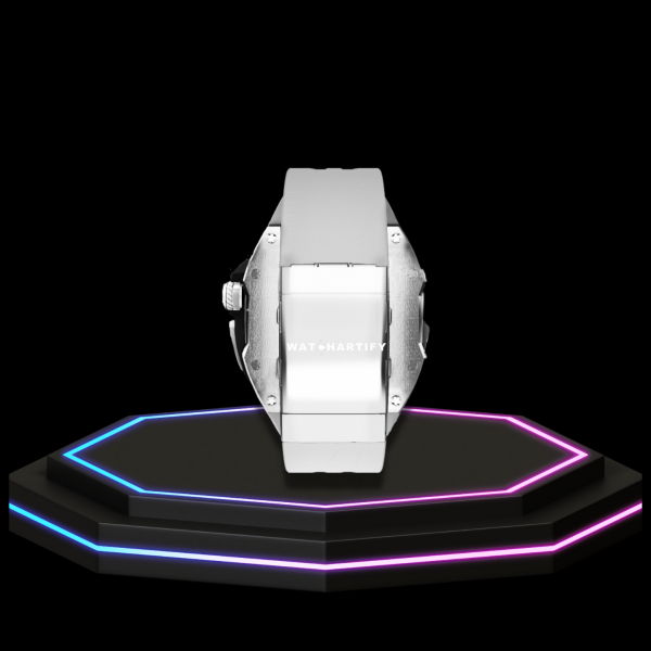 53 f51510ff 31bf 492f ac69 a0bbc8709dbb Apple Watch Ultra Case 49MM - TITAN Pro Series Silver Titan | Snow White Rubber