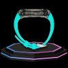 54 4fa27484 eccf 4f1a 96c5 4766613640cf Apple Watch Ultra Case 49MM - ICE Pro Series Dark Crystal | Fluorescent Tiffany Blue Rubber