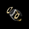 Apple Watch Case 45MM - CONCEPT GOLD Series Champagne | Midnight Rubber