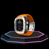 58 4c66fe94 bc6b 4791 a6da 7d40789bcb37 Apple Watch Ultra Case 49MM - TITAN Pro Series Silver Titan | Sunset Rubber