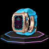 58 e5d225aa 11b1 4be5 b0ad 6ea0bd86b297 1 Apple Watch Case 45MM - TITAN Series Rose Gold Titanium | Tiffany Blue Rubber