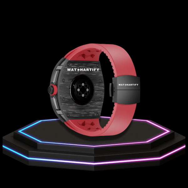 5 02ce7fd6 b749 40e8 974c 3ec680507143 Apple Watch Case 45MM - TITANIUM CARBON Series Black Panther | Scarlet Red Rubber
