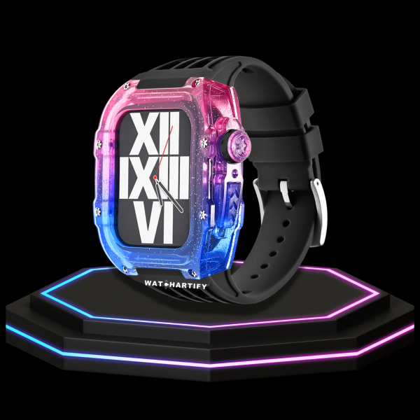 5 194dc1c5 a33a 4662 a4c5 90216300ae80 Apple Watch Case 45MM - Rainbow Series Starry Sky | Midnight Black Rubber