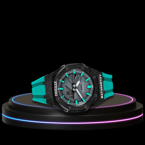 5 3108ace4 82d5 4e3f b160 91536611166b G-SHOCK Casio GA2100 | Black Series Grey Dial Tiffany Blue Marker | Tiffany Blue Rubber