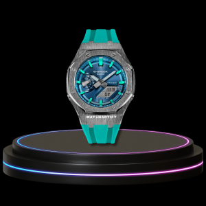 5 ab1e73e6 f415 4079 b8b6 60abc9cadc06 G-SHOCK Casio GA2100 | Titanium Series Metallic Tiffany Blue Dial Titanium Marker | Tiffany Blue Rubber