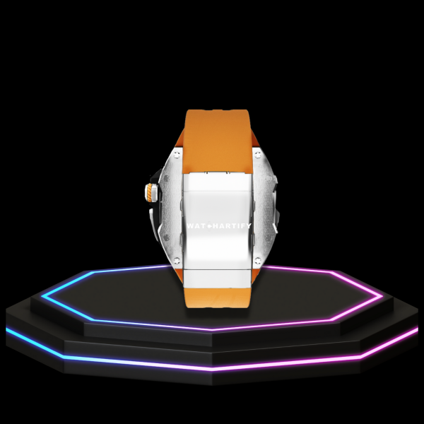 60 d94107ae 1702 4aff 8e13 6e501a66b402 Apple Watch Ultra Case 49MM - TITAN Pro Series Silver Titan | Sunset Rubber